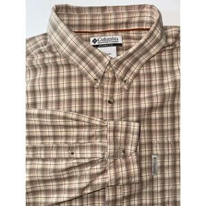 Columbia Sportswear Men’s Long Sleeve Casual Button Down Shirt Size 2XT Plaid
